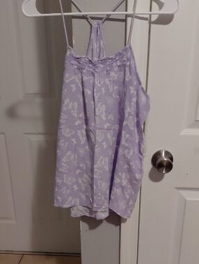 No Boundaries Lilac Butterfly Cami Tank